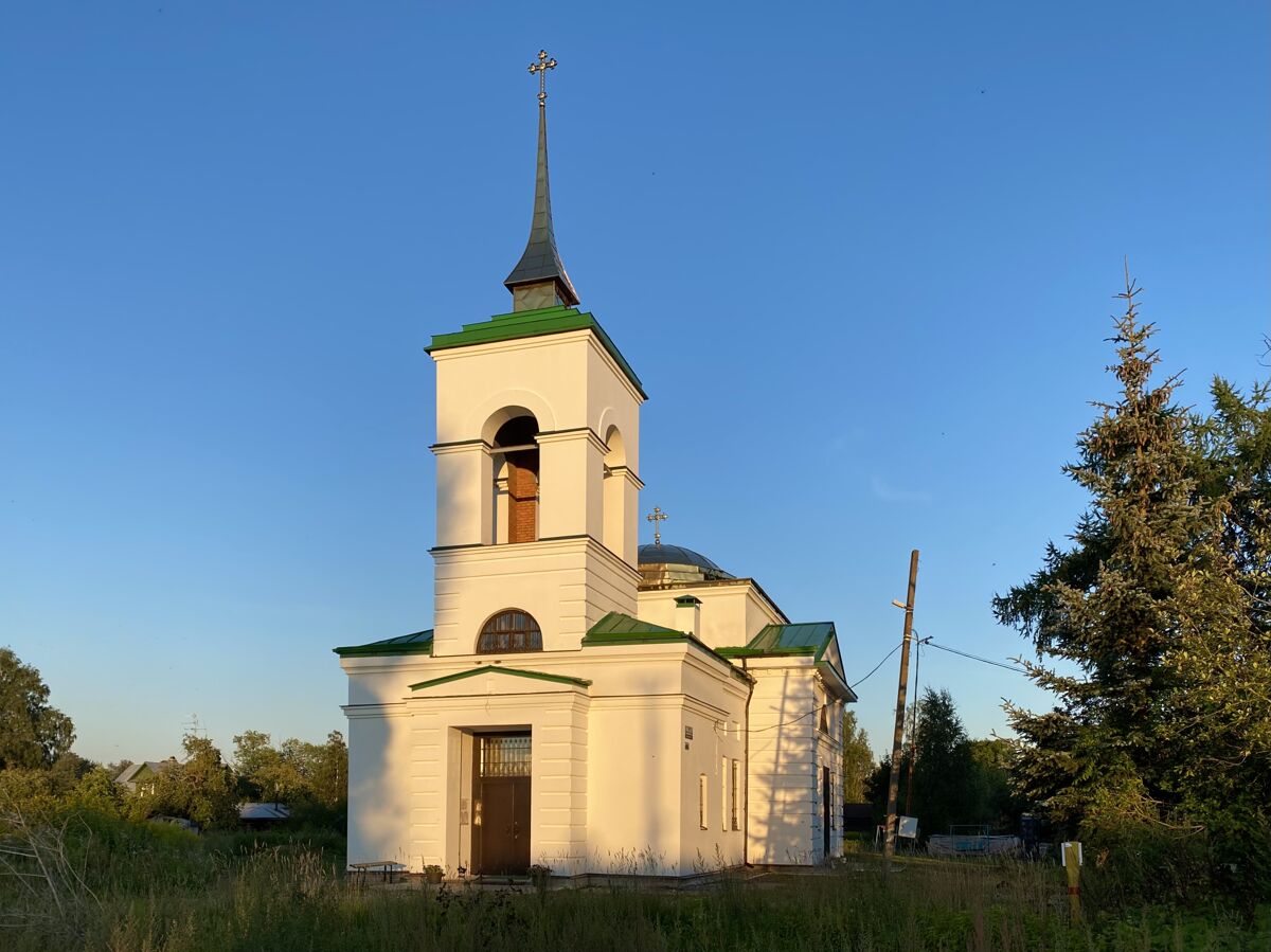 Церковь Преображения Господня, Старосиверская (Гатчинский район, Ленинградская область). фасады, Вид с юго-запада