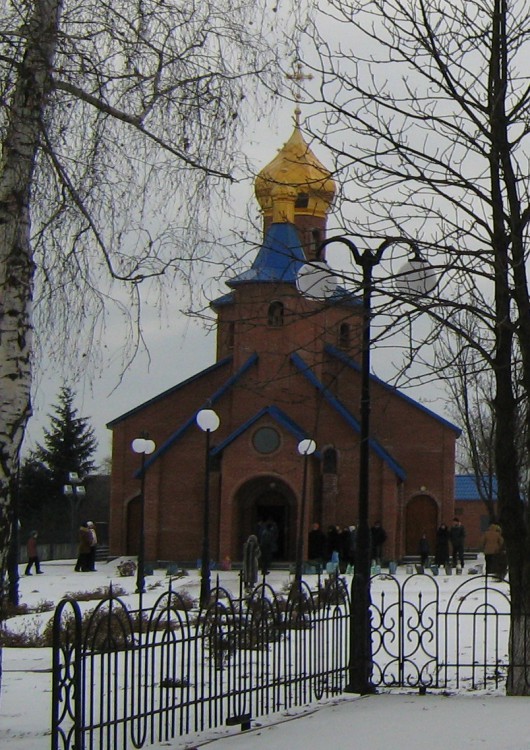 Ефремовка. Церковь Димитрия Солунского (новая). общий вид в ландшафте