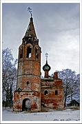 Церковь Троицы Живоначальной, внешний вид со стороны колокольни.<br>, Аристово, Ярославский район, Ярославская область