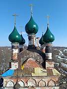 Церковь Вознесения Господня, Установлены новые купола, Марково, Борисоглебский район, Ярославская область