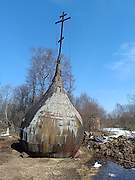 Церковь Вознесения Господня, Снятый центральный купол, Марково, Борисоглебский район, Ярославская область