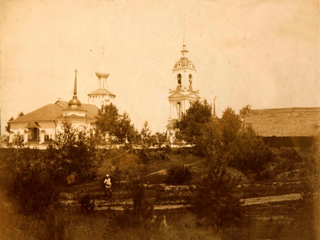 Церковь Троицы Живоначальной, Борисоглебский (Борисоглебский район, Ярославская область). архивная фотография, Частная коллекция. Фото 1900-х годов