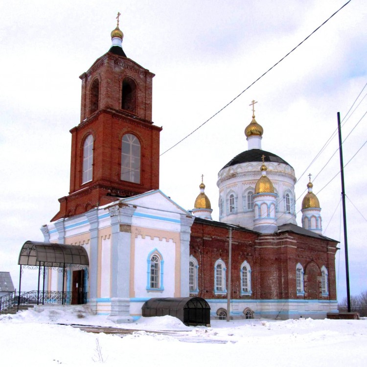 Церковь Рождества Христова, Саблино (Сасовский район и г. Сасово, Рязанская область). фасады, вид с юго-запада