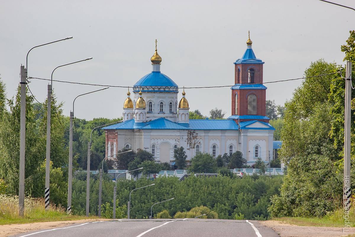 Вид с северо-востока, фасады. Церковь Рождества Христова, Саблино (Сасовский район и г. Сасово, Рязанская область)
