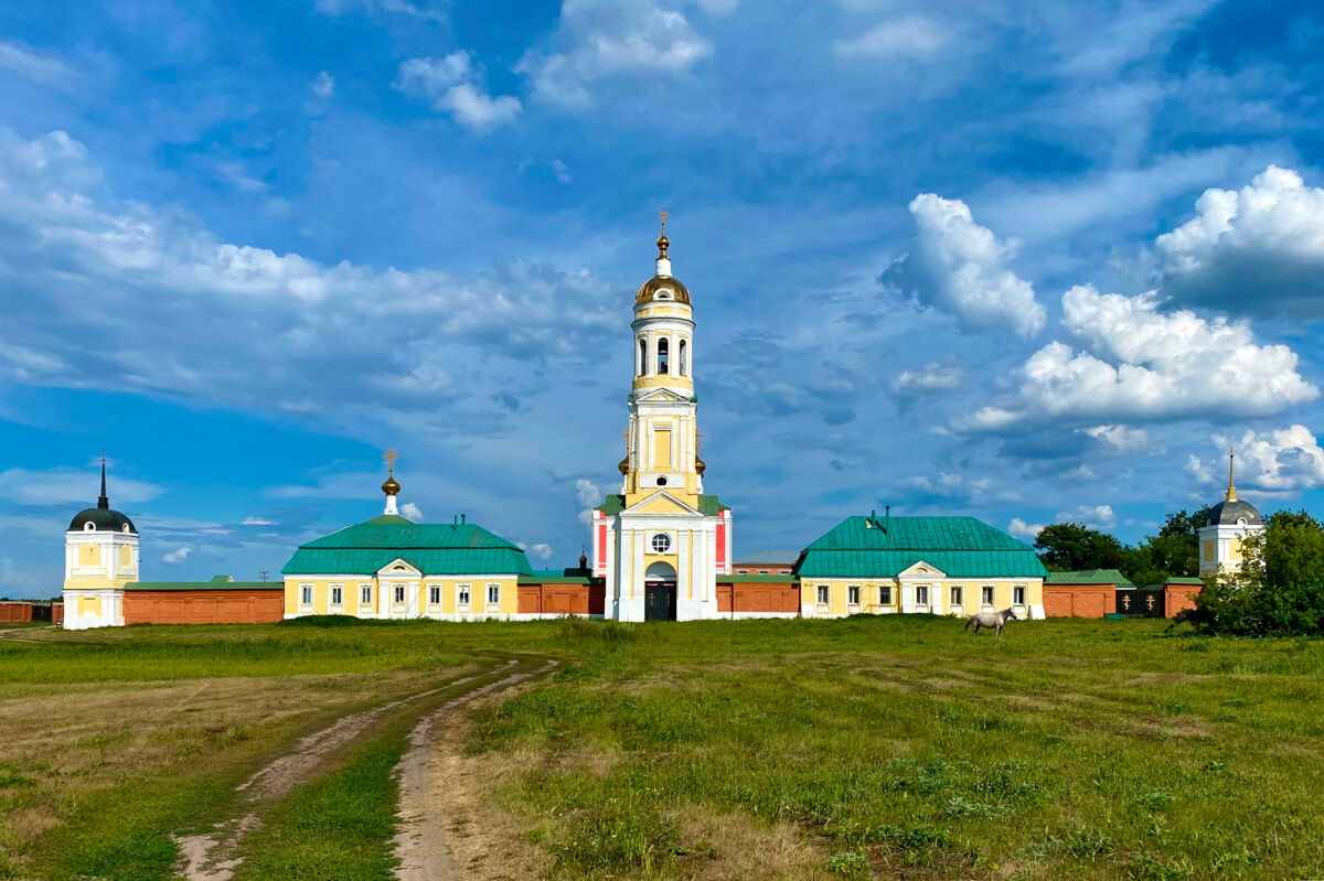 Николо-Чернеевский мужской монастырь, Старочернеево (Шацкий район, Рязанская область). фасады, Вид с запада