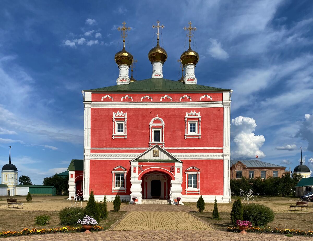 Николо-Чернеевский мужской монастырь. Собор Николая Чудотворца, Старочернеево (Шацкий район, Рязанская область). фасады, Западный фасад