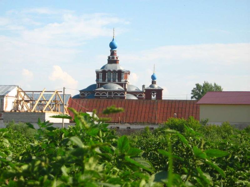 Седмиозёрская Богородицкая пустынь. Церковь Евфимия Великого и Тихона Задонского, Семиозёрка (Высокогорский район, Республика Татарстан). фасады, Евфимиевский храм - единственный уцелевший.