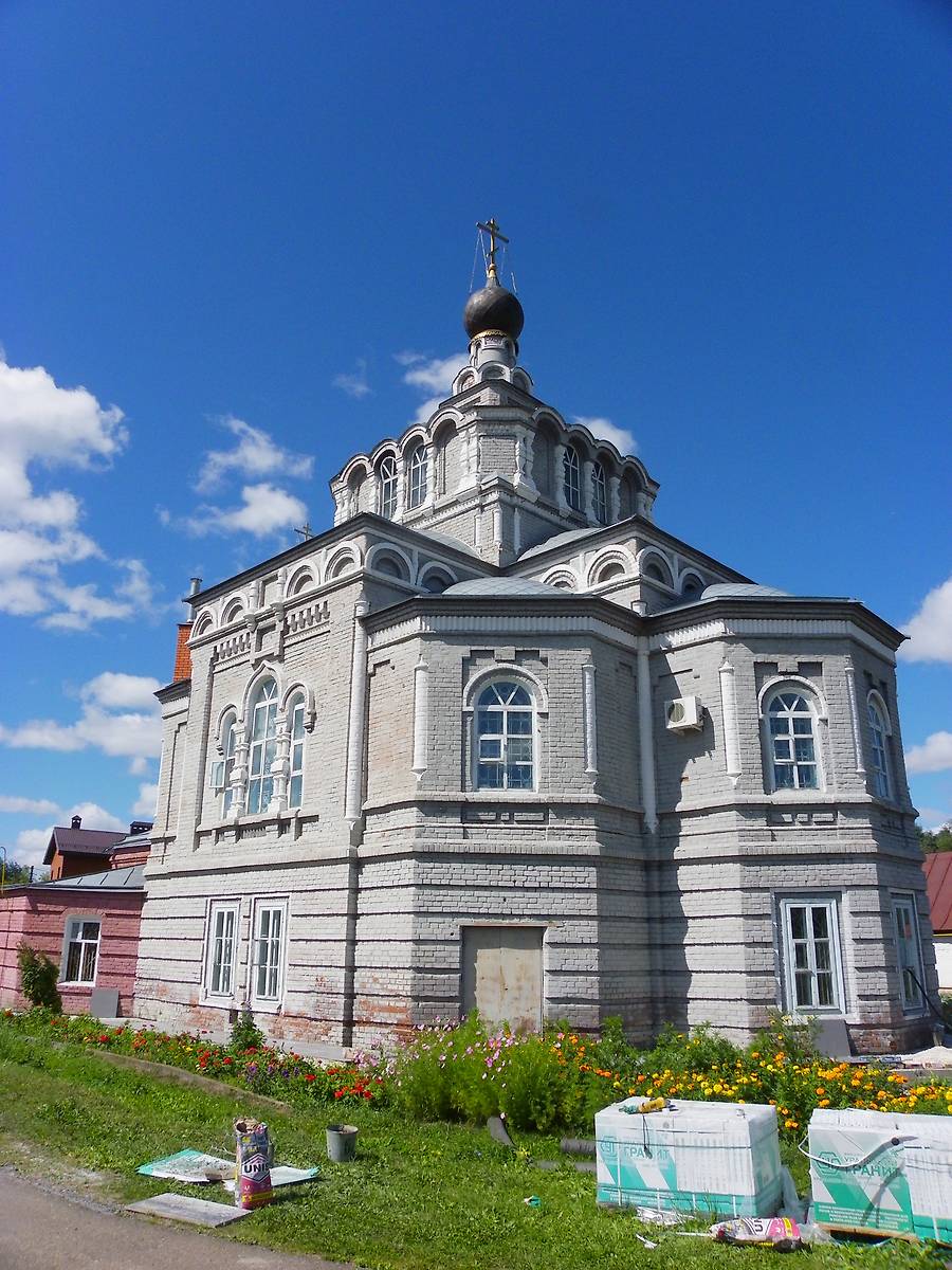 фасады. Седмиозёрская Богородицкая пустынь. Церковь Евфимия Великого и Тихона Задонского, Семиозёрка (Высокогорский район, Республика Татарстан)