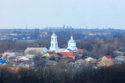 Церковь Покрова Пресвятой Богородицы в Новопокровском, Вид на Покровскую церковь из села Залужное (около 3 км по прямой)<br>, Лиски, Лискинский район, Воронежская область