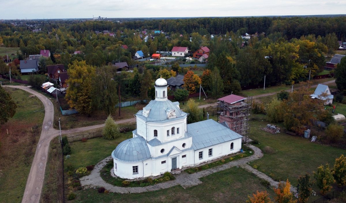 Церковь Иоанна Богослова, Афанасьево (Александровский район, Владимирская область). общий вид в ландшафте