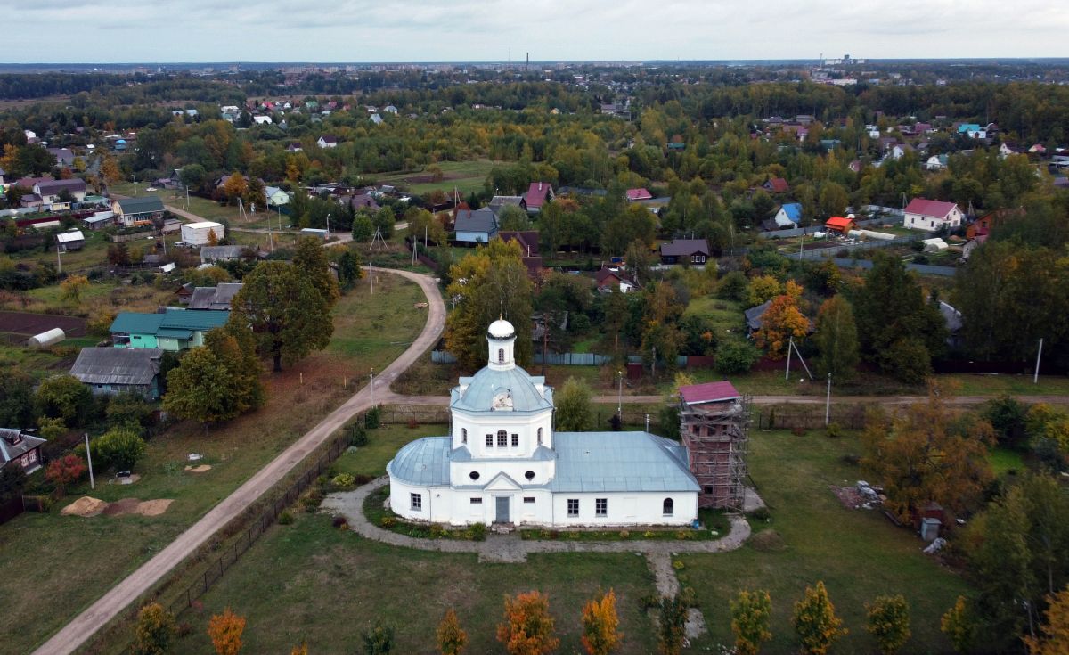 Церковь Иоанна Богослова, Афанасьево (Александровский район, Владимирская область). общий вид в ландшафте