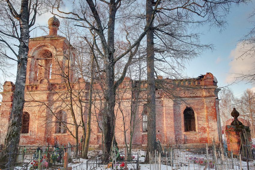 Чернеево. Церковь Димитрия Солунского (Смоленской иконы Божией Матери). фасады