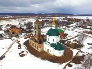 Церковь Троицы Живоначальной, Вид с юго-востока, фото с квадрокоптера<br>, Ольявидово, Дмитровский городской округ, Московская область