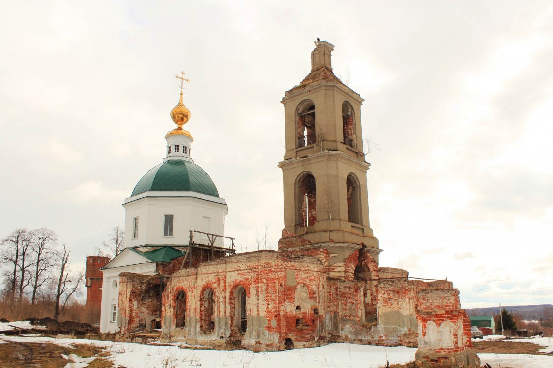 Ольявидово. Церковь Троицы Живоначальной. фасады, Вид с северо-запада