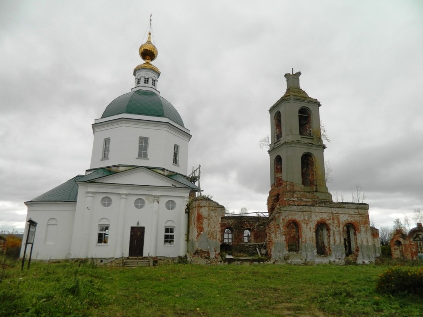 Церковь Троицы Живоначальной, Ольявидово (Дмитровский городской округ, Московская область). фасады