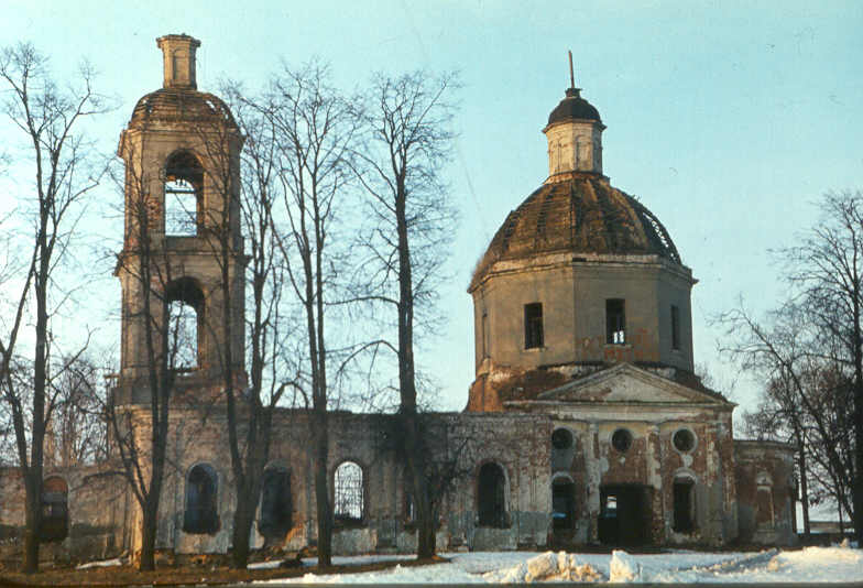 Ольявидово. Церковь Троицы Живоначальной. фасады, фото 1988