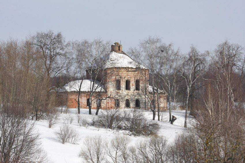 Церковь Рождества Христова, Сеславино (Ярославский район, Ярославская область). общий вид в ландшафте