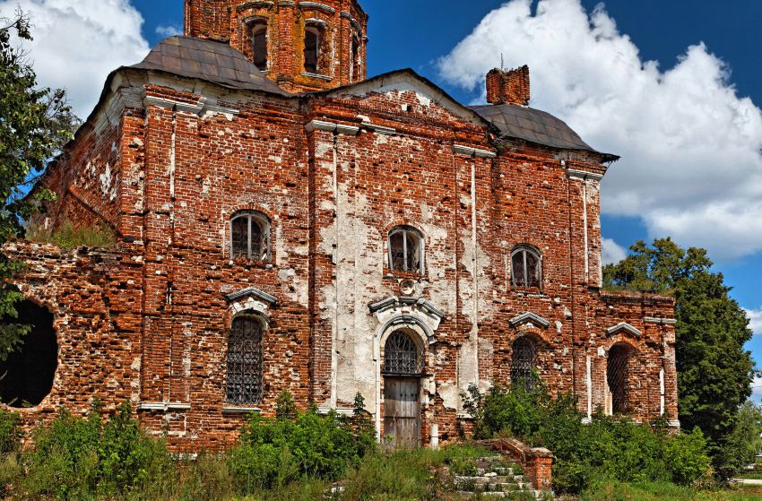 Салтыково. Церковь Сергия Радонежского (Спаса Нерукотворного Образа). фасады