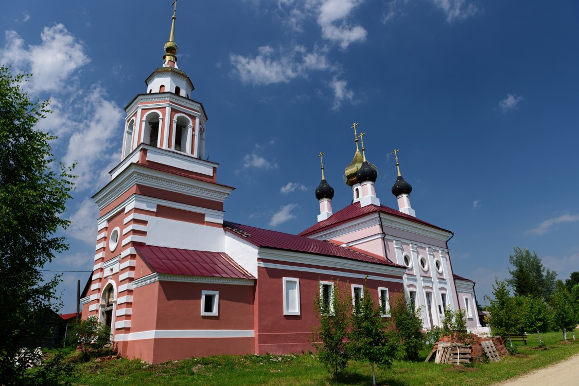 Церковь Георгия Победоносца, Отяково (Боровский район, Калужская область). фасады, Отяково. Церковь Георгия Победоносца. Георгиевская церковь