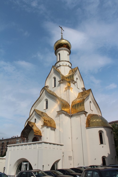 Южнопортовый. Церковь Александра Невского в Кожухове. фасады, Вид с юго-востока
