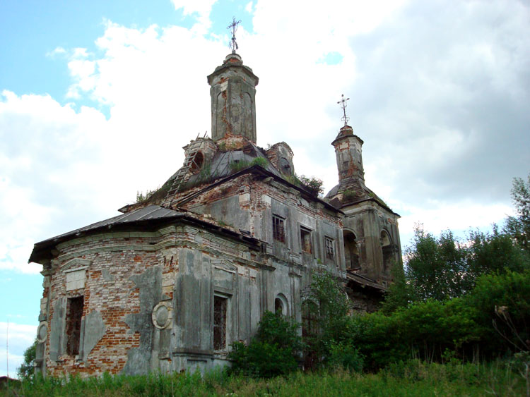 Церковь Благовещения Пресвятой Богородицы (Сергия Радонежского), Серединское (Боровский район, Калужская область). фасады