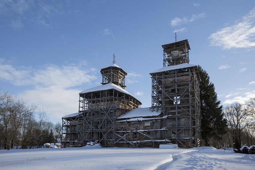 Церковь Благовещения Пресвятой Богородицы (Сергия Радонежского), Серединское (Боровский район, Калужская область). фасады