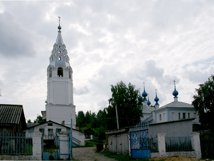 Храмовый комплекс Рыбной слободы, Галич (Галичский район, Костромская область). общий вид в ландшафте