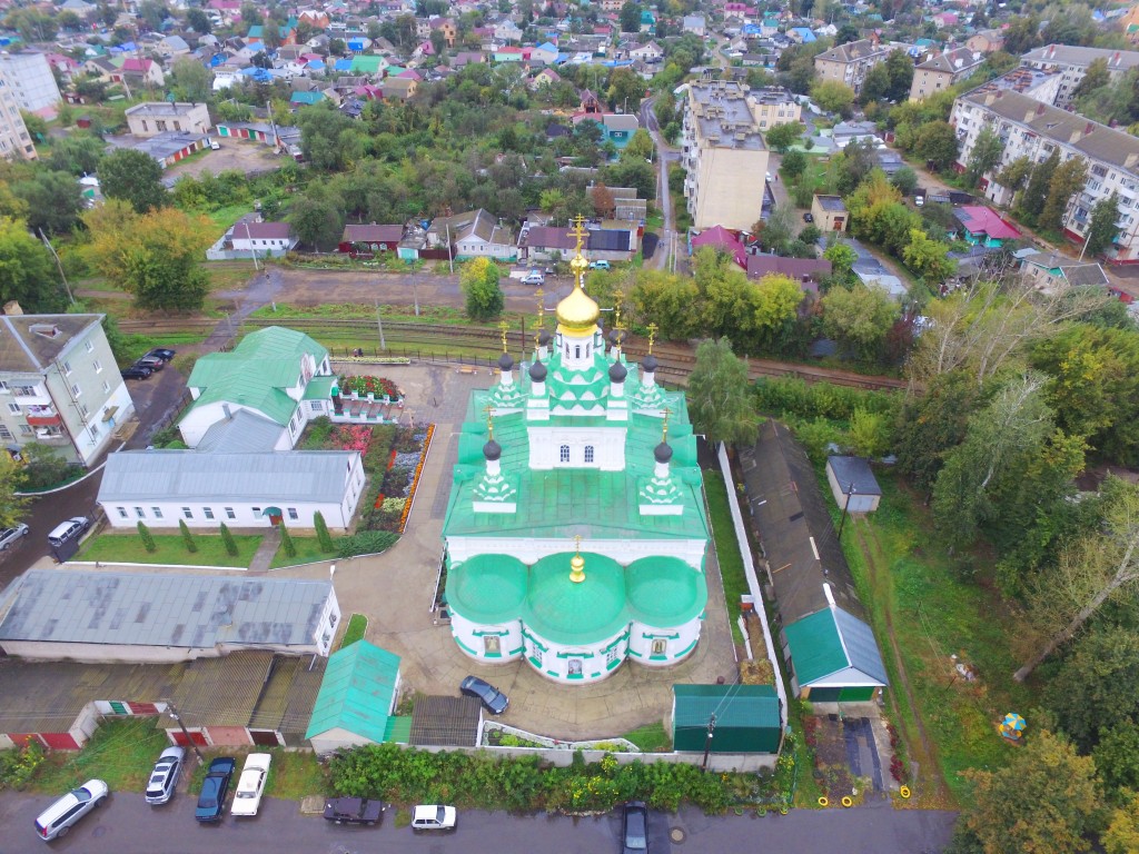 Церковь Иверской иконы Божией Матери, Орёл (Орёл, город, Орловская область). общий вид в ландшафте, Вид с востока, фото с квадрокоптера.