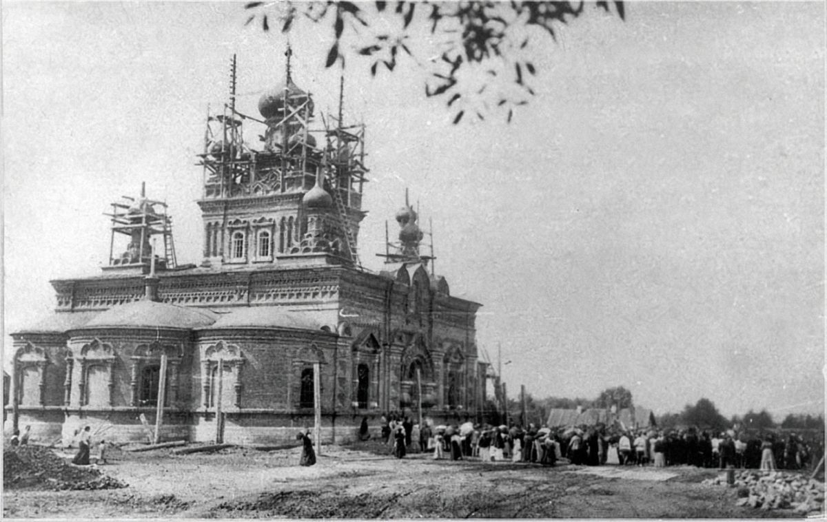 Орёл. Церковь Иверской иконы Божией Матери. архивная фотография, Фотография выполнена в 1900-1902 гг. (Храм ещё недостроен).