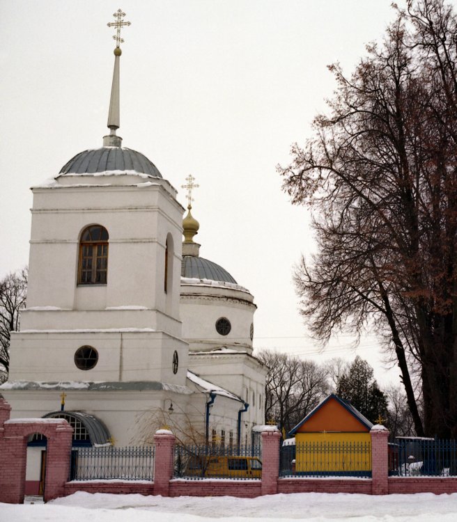 Церковь Николая Чудотворца, Старцево (Лепёшкино) (Орловский район, Орловская область). общий вид в ландшафте