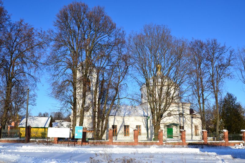 Церковь Николая Чудотворца, Старцево (Лепёшкино) (Орловский район, Орловская область). общий вид в ландшафте
