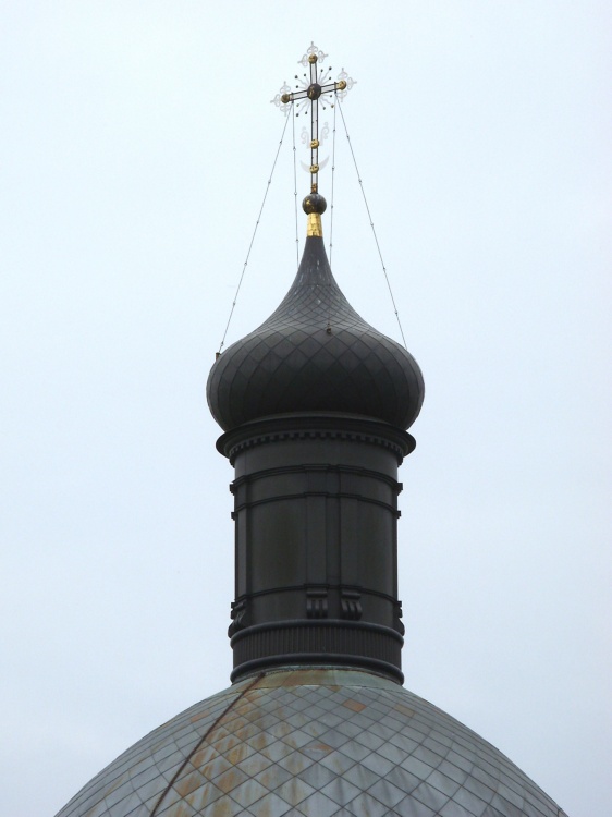 Церковь Никиты мученика, Солнцево (Орловский район, Орловская область). архитектурные детали, Глава и крест на шпиле Никитской церкви.