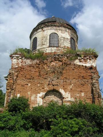 Церковь Владимирской иконы Божией Матери, Мармыжи (Перевозский район, Нижегородская область). фасады, Здесь был алтарь