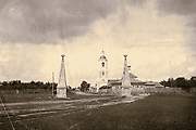 Церковь Вознесения Господня, Фото храма Вознесения Господня и Тамбовской заставы. нач. ХХ в., Елатьма, Касимовский район и г. Касимов, Рязанская область