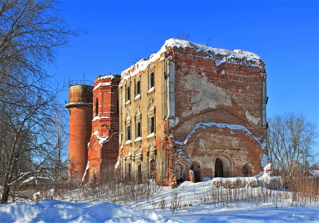 Церковь Илии Пророка, Елатьма (Касимовский район и г. Касимов, Рязанская область). фасады, Вид с юго-востока