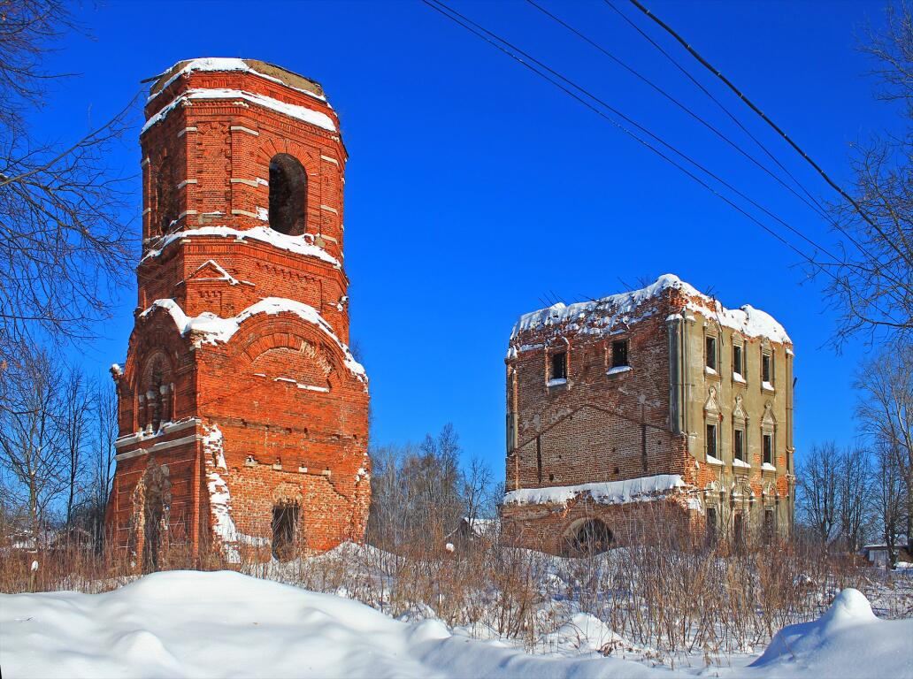 Церковь Илии Пророка, Елатьма (Касимовский район и г. Касимов, Рязанская область). фасады, Вид с юго-запада