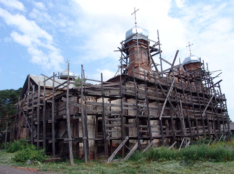 Церковь Успения Пресвятой Богородицы (каменная), Кичменгский Городок (Кичменгско-Городецкий район, Вологодская область). документальные фотографии