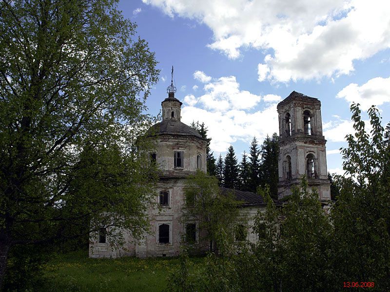 Церковь Рождества Пресвятой Богородицы, Стан (Бабаевский район, Вологодская область). общий вид в ландшафте