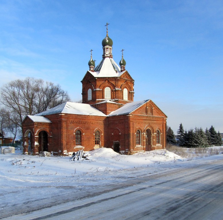 Елизарово. Церковь Троицы Живоначальной. фасады, вид с юго-запада