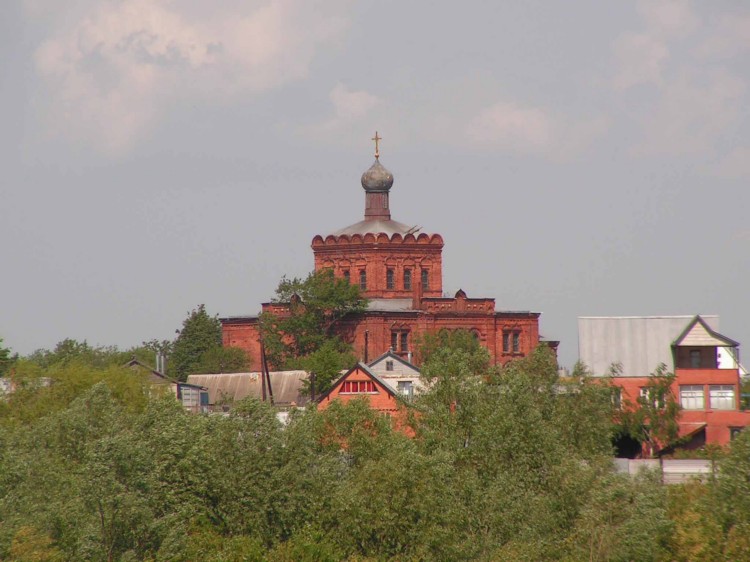 Церковь Покрова Пресвятой Богородицы, Коростово (Рязанский район, Рязанская область). общий вид в ландшафте