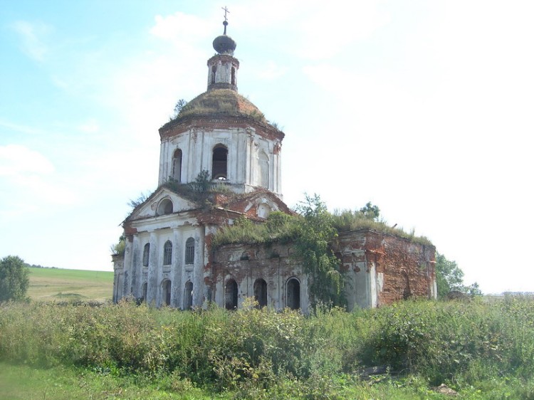 Церковь Воскресения Словущего, Гридино (Перевозский район, Нижегородская область). фасады, Вид с северо-западной стороны