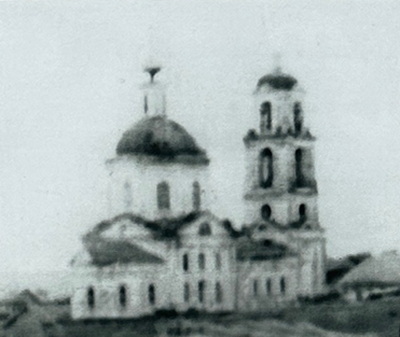 Воскресенская церковь. 1925 г., архивная фотография. Церковь Воскресения Словущего, Гридино (Перевозский район, Нижегородская область)