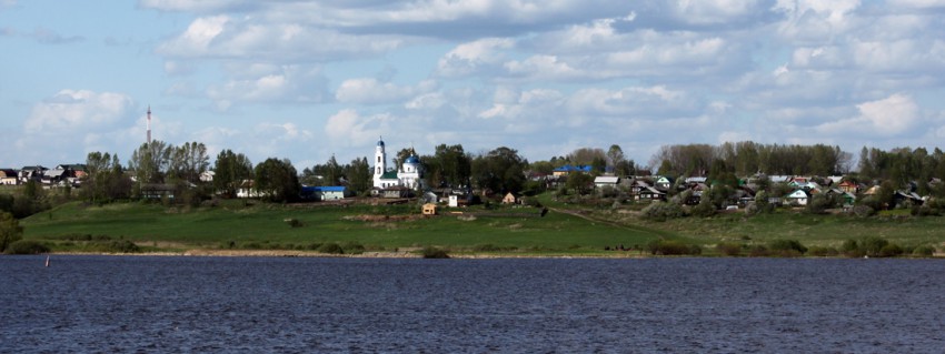 Церковь Илии Пророка, Здемирово (Красносельский район, Костромская область). общий вид в ландшафте