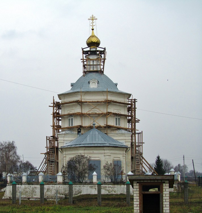 Церковь Казанской иконы Божией Матери, Макарьево (Лысковский район, Нижегородская область). документальные фотографии, вид с востока