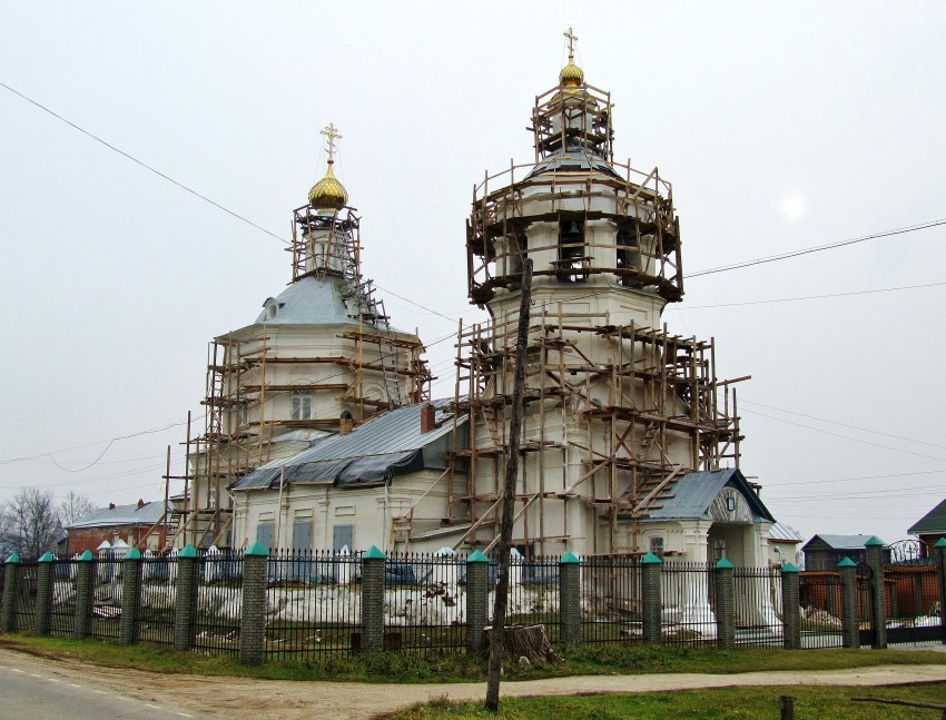 Церковь Казанской иконы Божией Матери, Макарьево (Лысковский район, Нижегородская область). документальные фотографии, вид с северо-запада