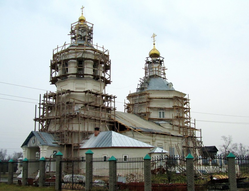 Церковь Казанской иконы Божией Матери, Макарьево (Лысковский район, Нижегородская область). документальные фотографии, вид с юго-запада