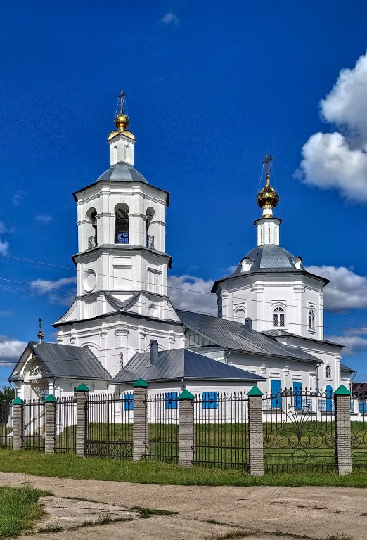 Церковь Казанской иконы Божией Матери, Макарьево (Лысковский район, Нижегородская область). фасады