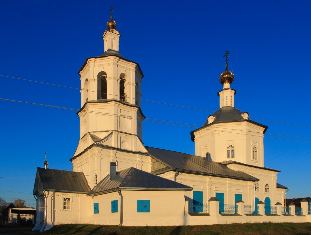 Макарьево. Церковь Казанской иконы Божией Матери. фасады, Вид с юго-запада