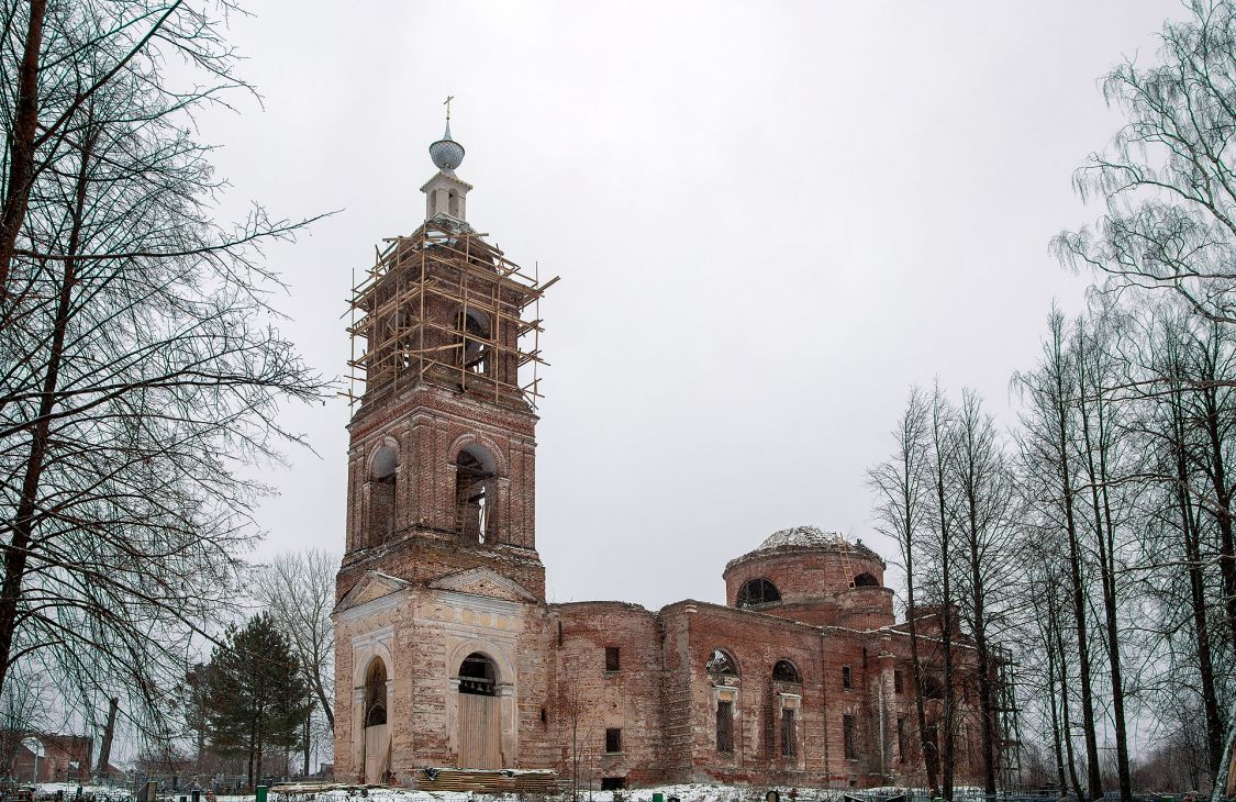 Церковь Спаса Всемилостивого, Спасс (Рыбинский район, Ярославская область). документальные фотографии