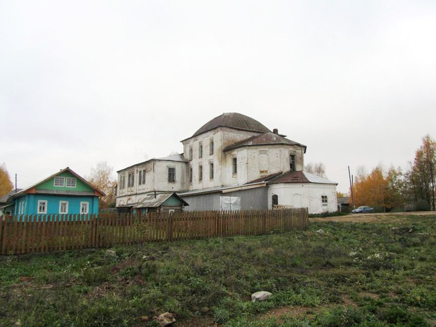Кичменгский Городок. Церковь Спаса Преображения. фасады, вид с юго-востока